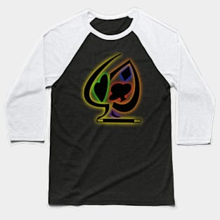 Spades Logo Design Baseball T-Shirt